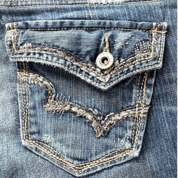 Bootcut Jeans Sweet Ultra Low Rise Big Star 29x35 27XL* Cowgirl Rodeo Embroidery - Picture 11 of 15